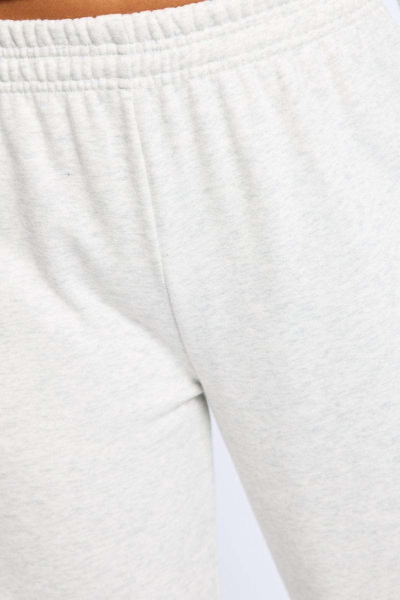 Grey Track Pants Wide Leg