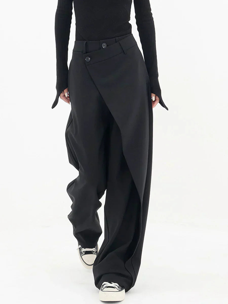 LAYERED WIDE LEG PANTS
