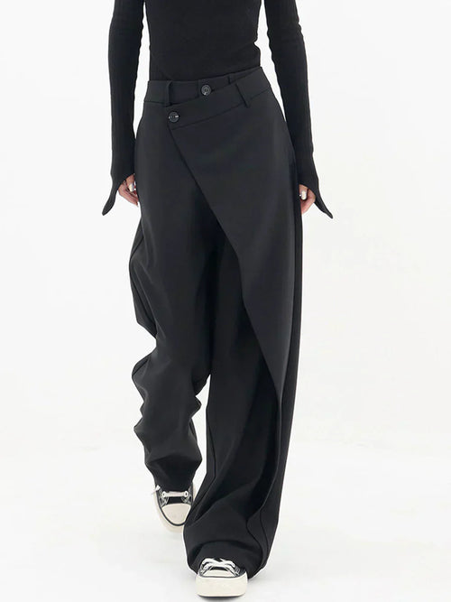 LAYERED WIDE LEG PANTS