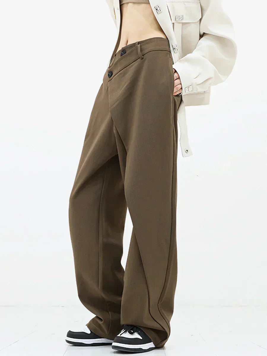 LAYERED WIDE LEG PANTS