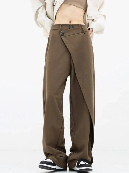 LAYERED WIDE LEG PANTS