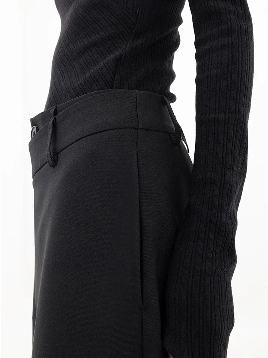 LAYERED WIDE LEG PANTS