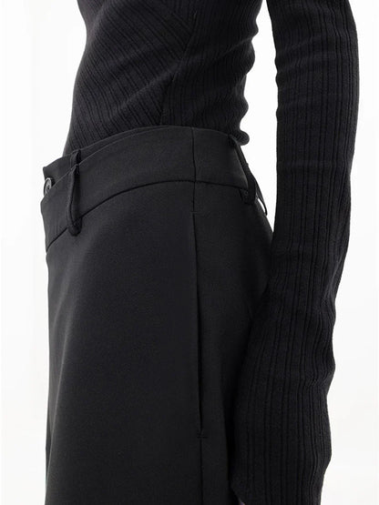 LAYERED WIDE LEG PANTS