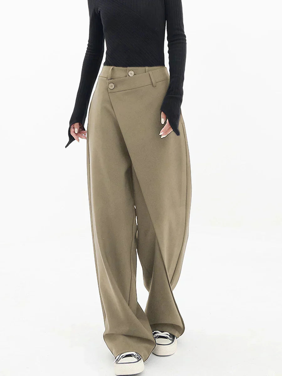 LAYERED WIDE LEG PANTS
