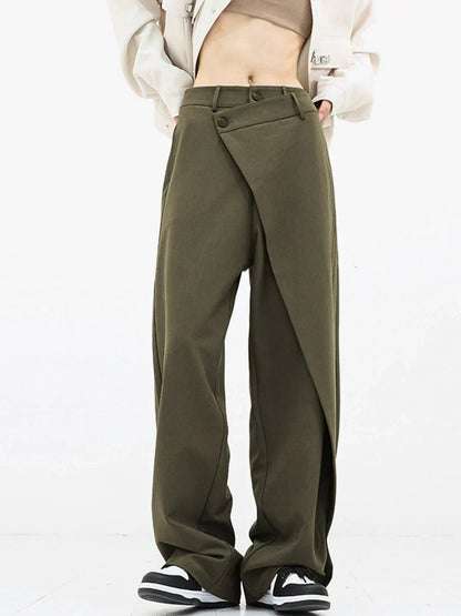 LAYERED WIDE LEG PANTS