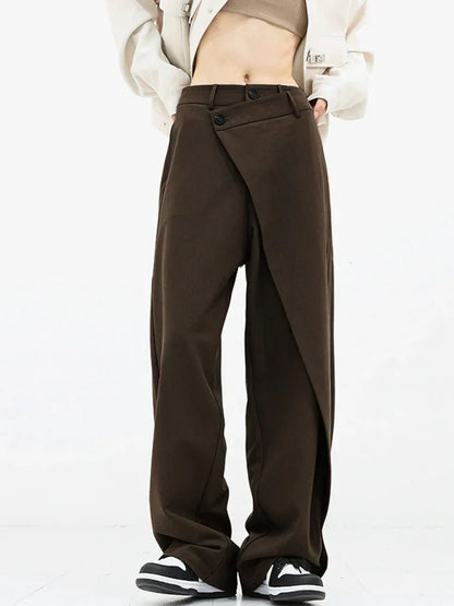 LAYERED WIDE LEG PANTS