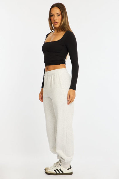 Grey Track Pants Elasticated Waist
