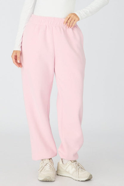 Pink Track Pants Elasticated Waist