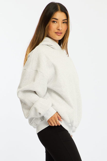 Grey Graphic Hoodie Sweater Long Sleeve