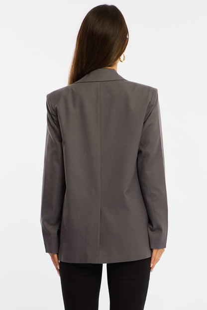 Grey Oversized Blazer