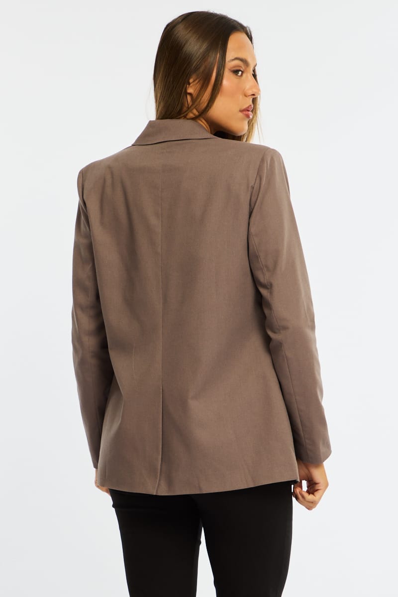 Brown Oversized Blazer