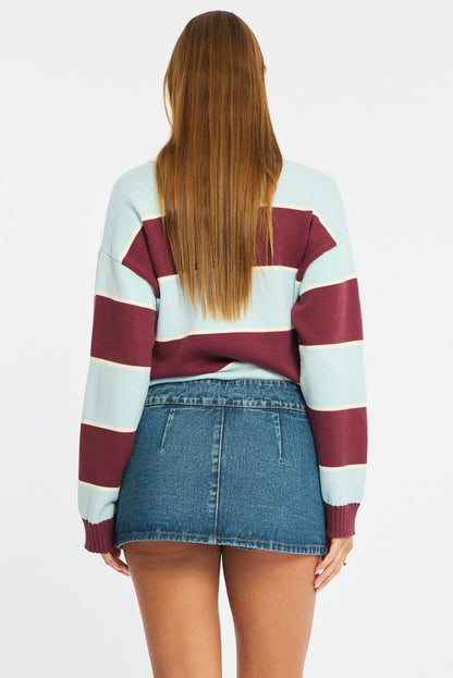Denim Micro Mini Skort Low Rise Shorts Lined